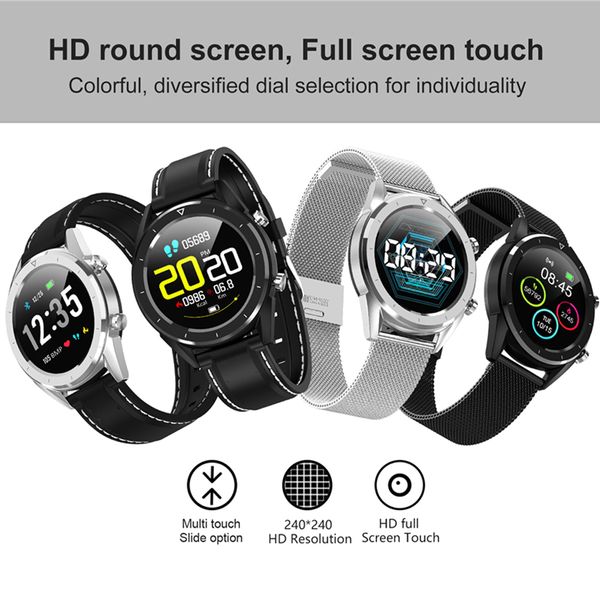 

dt28 smart watch 1.54" nrf52832 64kb 512kb heart rate monitor step count sedentary reminder ip68 waterproof smartwatches