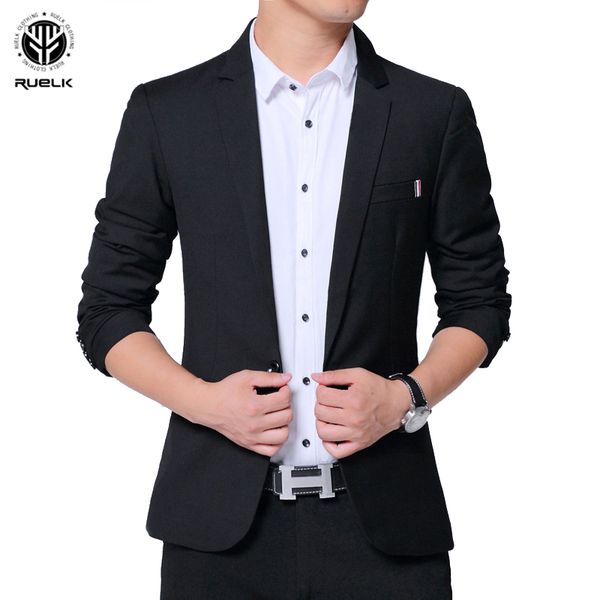 

men's suits & blazers ruelk 2021 spring and autumn casual suit business clothes fashion slim solid color jacket male m-5xl, White;black