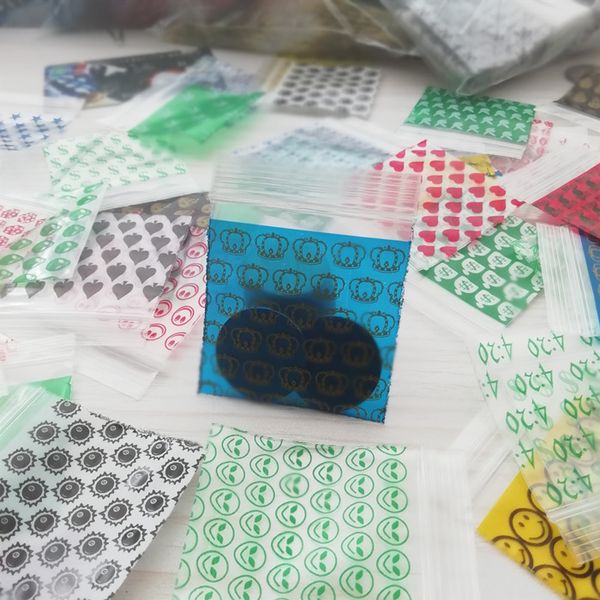 

100шт ювелирных изделий на молнию Сумка 2020 DIY Упаковки Показать Герметичный мешок 2