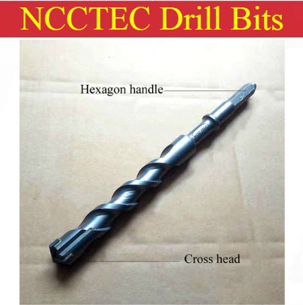 

hexagon handle +cross head] 19-35mm carbide wall electric hammer core drill bits for precise process hole drill ing