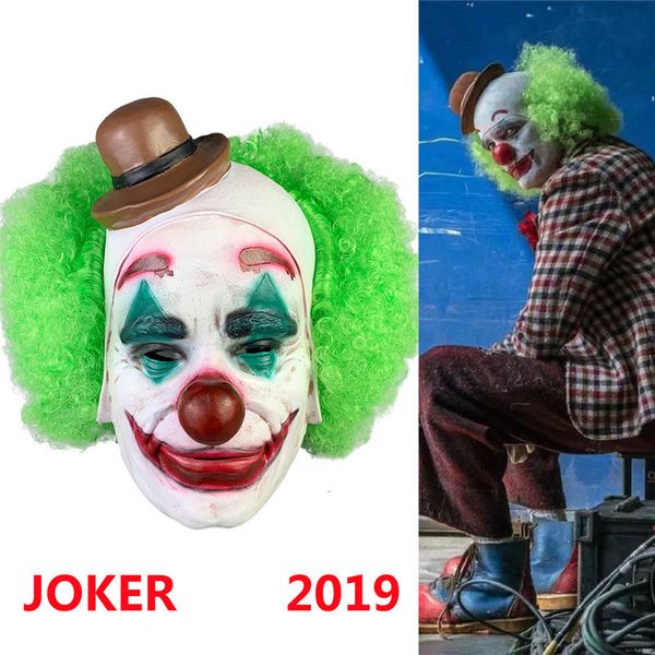 

joker mask 2019 movie clown mask horror flake joker christmas costume cosplay movie party masquerade m02