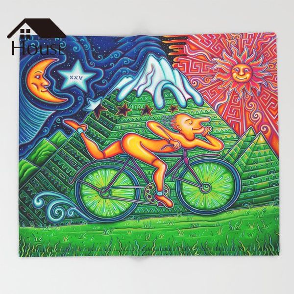 

bighouses throw blanket bicycle day throw blanket warm microfiber