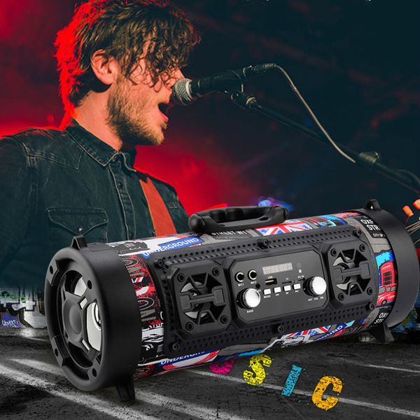 

wireless bluetooth speaker portable outdoor speaker stereo surround plugin usb / aux / tf card, common for phone pc computer tv