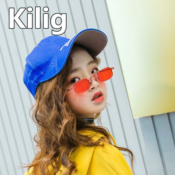 

2020 children sunglasses square vintage sun glasses steampunk mental frame glasses anti-uv eyewear for boys girls oculos gift, White;black