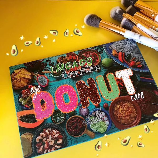 

imeago donut eye shadow palettes 24 colors creatians eye shadow palettes eye shadow shimmer matte eyeshadows high-quality palette