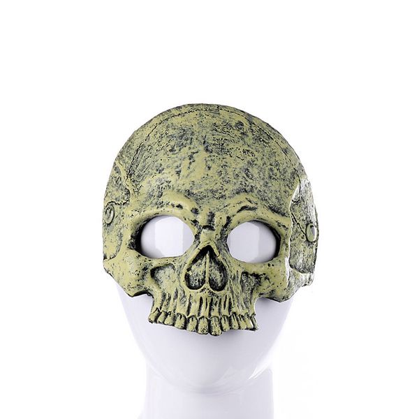 

halloween soft skull mask haunted half face non toxic easy clean festive cosplay ghost horror props party universal
