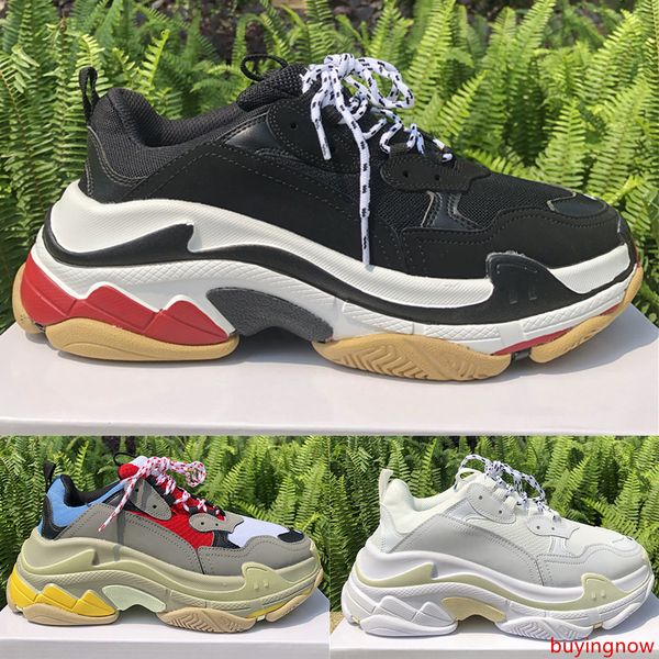 

luxury paris triple s platform men women vintage casual dad shoes gym red blue triple black white pink men fashion sneaker designer trainers