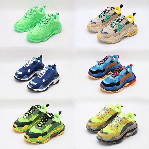 

High Quality 2019 Paris 17FW Triple-S chaussures Luxury Dad Shoes Triple S Fashion Men Women Designer Outdoor Walking Sneakers Trainers
