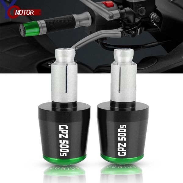 

for gpz500s gpz 500s 1990-2009 2008 2007 motorcycle cnc 7/8'' 22mm motor handlebar grips end handle bar cap end plug