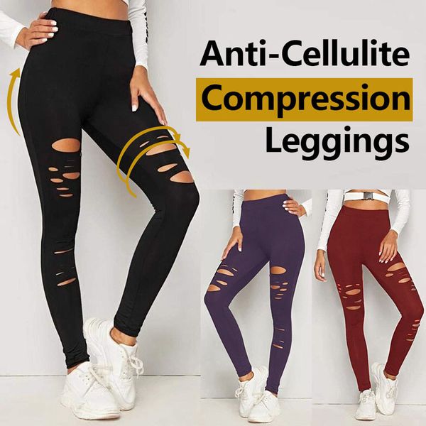 

women elastic leggings solid criss-cross hollow out sport yoga pants gym seamless tummy control compression tights pants, White;red
