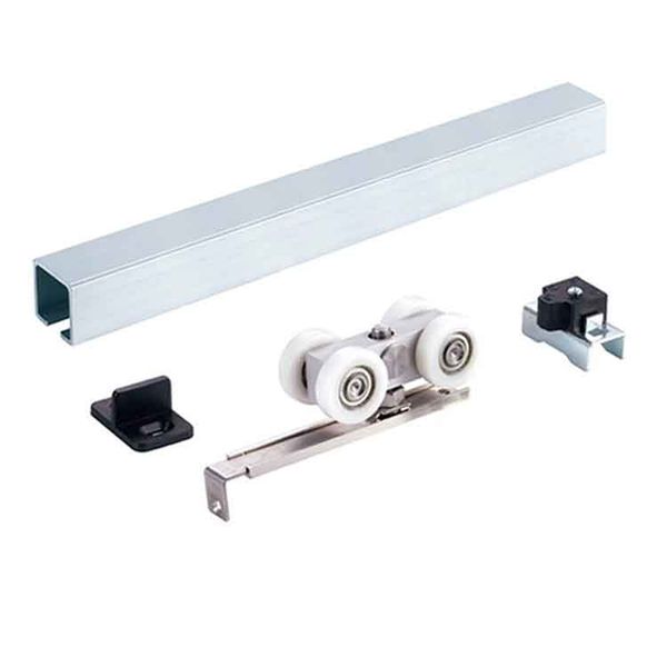 2019 100kg Side Mounted Wooden Sliding Door Hardware Accessories Barn Door Track Kit Bypass Rail Flat Track Plastic Heavy Duty Angle From Externalwrw