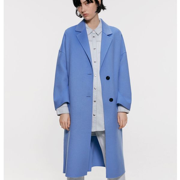 

rr single breasted jackets women fashion solid coats women elegant pockets long sleeve jackets female ladies hs, Tan;black