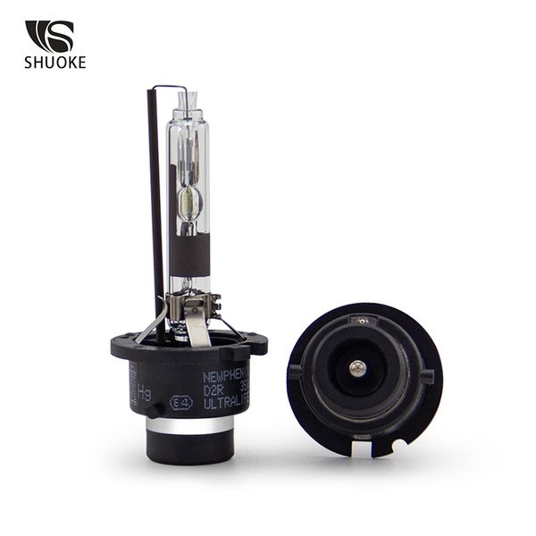 

shuoke xenon hid d2r ultra life type 12v 35w 3200lm 4300k 5000k 6000k 3000h life 2 pcs d2r headlight light bulb replacement