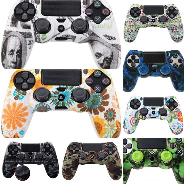 

7lvop soft silicone rubber gel skin case for 4 playstation ps4 pro slim controller cover protective non-slip cases covers shell