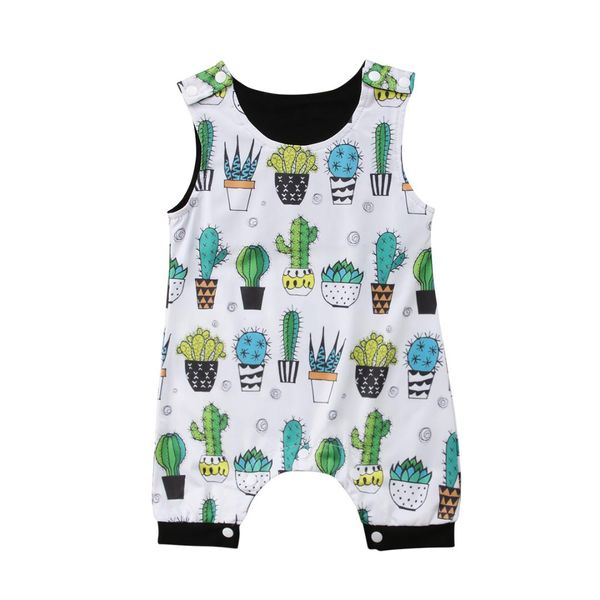 

pudcoco cactus newborn baby boys girls sleeveless romper jumpsuit clothes outfits 0-2t, Blue