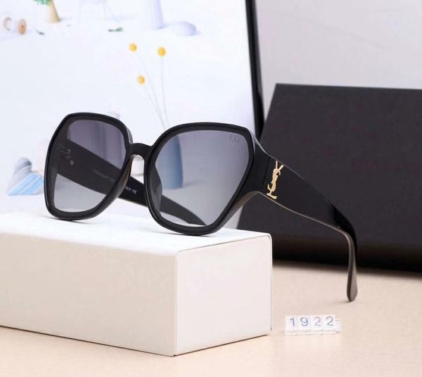 

designer sunglasses luxury sunglasses brand ys1922 for woman fashion glasses driving uv400 adumbral with box and logo new arrive 4 colors, White;black