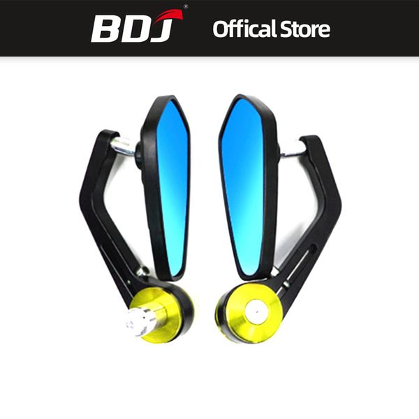 

bdj 1 pair 7/8" 22mm universal motorcycle mirror aluminum handle bar end rearview side mirrors motor accessories