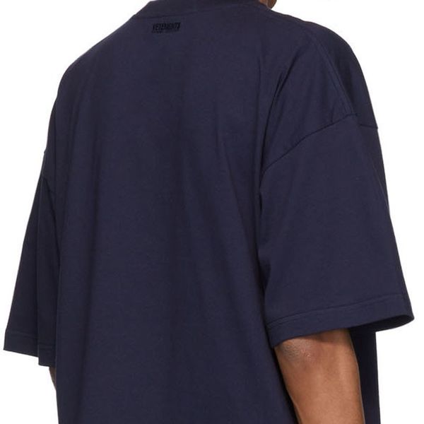 

fashion- standard sleeve tee fashion embroidery super large tee casual men summer breathable vetements letter women short simple hfsstx gcfv, Black