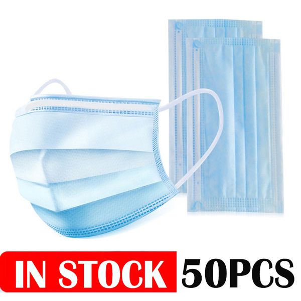 

anti dust profession mouth mask 50pcs mouth mask pm2.5 disposable elastic mouth soft breathable face mask
