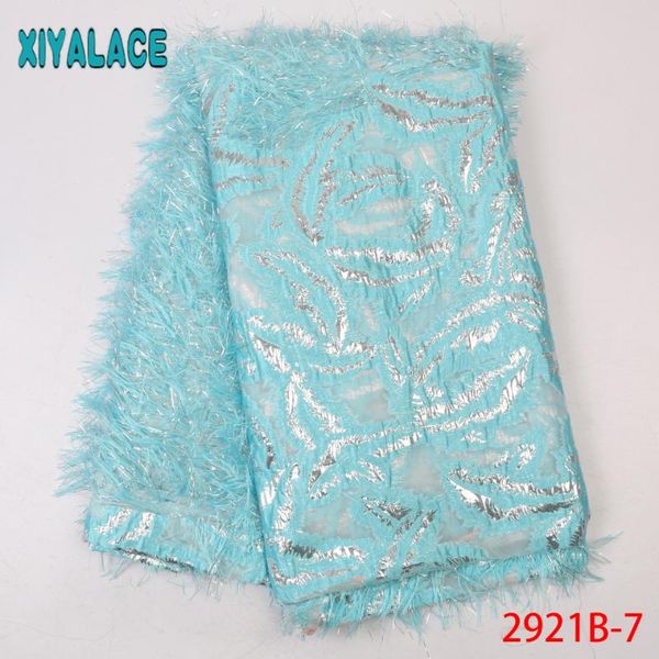 

french laces fabrics tulle latest french brocade laces fabrics african fabric lace for women dresses ks2921b-7, Pink;blue