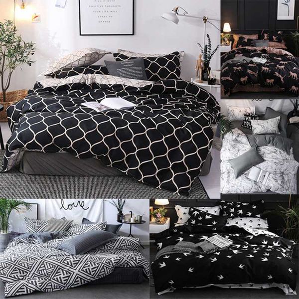 

lovinsunshine comforter bedding sets black and white  duvet cover king comforter sets cv01#