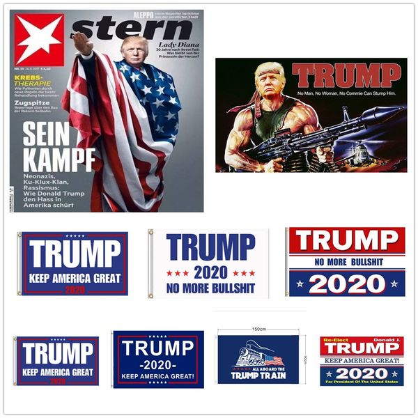 

12 Стили Trump 2020 Флаг Дональд Трамп Флаг Keep America Great Donald для президента кампании Баннер 90 * 150см Сад Флаги