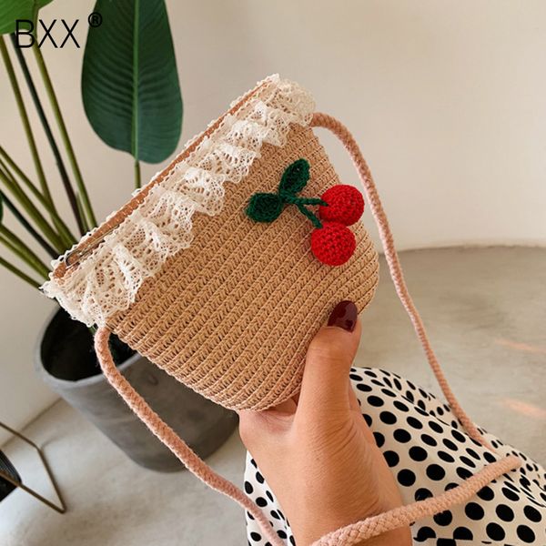 

bxx] straw weave crossbody bags for women 2020 summer mini shoulder messenger bag female handbags and purses hl390