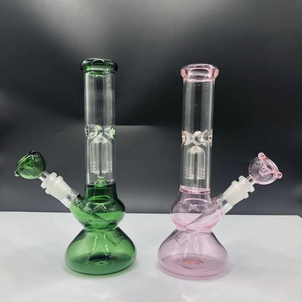 

Лучшие продажи 10 дюймов розовый зеленый бонг 4 arm дерево perc стеклянная водопроводная труба уникальный бонг барботер дешевые dab нефтяной вышки с чашей