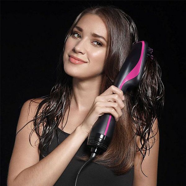 

personal care straight hair styling tools electric hair brushe straightener comb hairdressing tools, Black