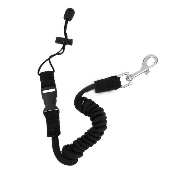

surfing lanyard elastic tpu kayak paddle leash safety accessories wear resistance canoe rope with snap clip fishing rowing boats