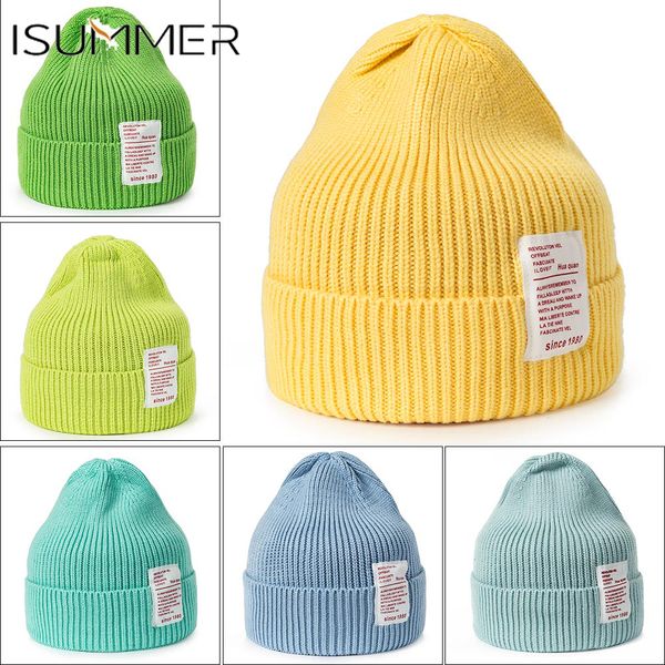 

13 candy-colored winter knit hats for women warm hat fashion gauze stickers headgear sweet skully hat skullies beanie bonnet, Blue;gray