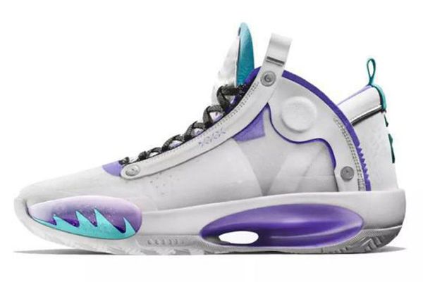 

2020 designer-new jumpman 34 mens basketball shoes 34 xxxiv blue void 34s eclipse retro sports sneakers trainers athletic size us 7-12, Black