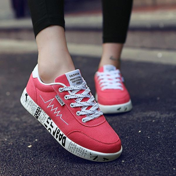 

canvas sporty woman sneakers ladies sports shoes tennis female running shoes sport women summer pink gym athletic basket a615