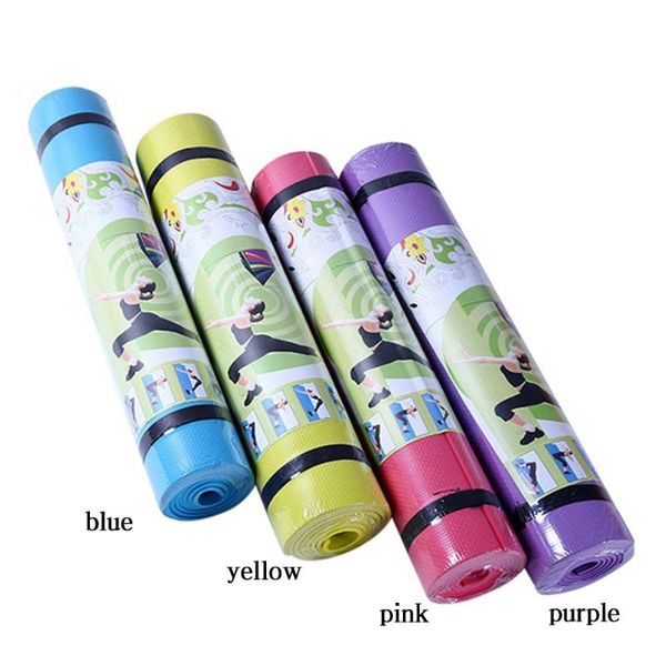 

yoga mat 4mm fitness mat for yoga beginners male gym pad non-slip bodybuilding thickened dance