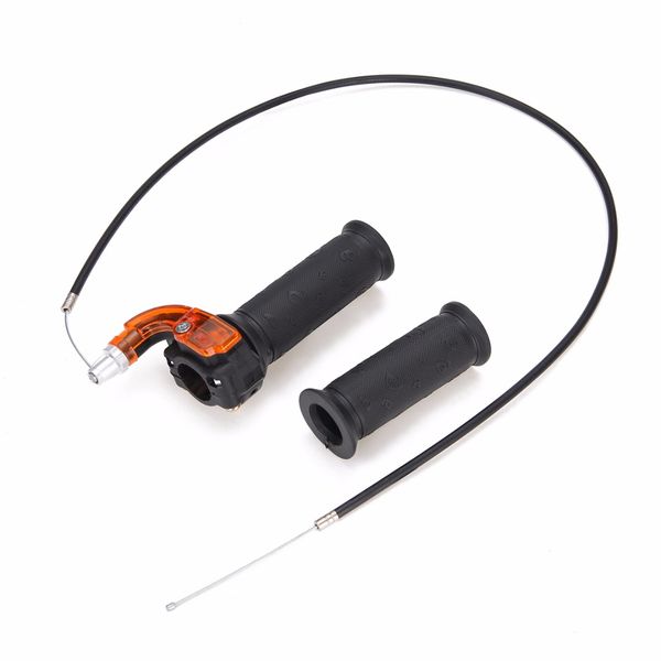 

mayitr 1set 7/8" 22mm motorcycle twist throttle accelerator grip with cable for 49 90 110 125 140cc 4-stroke dirt bike atv moto