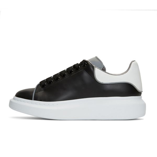 

2020new designer shoes men women chaussures triple white black reflective leather suede mens flat casual sneakers 36-44