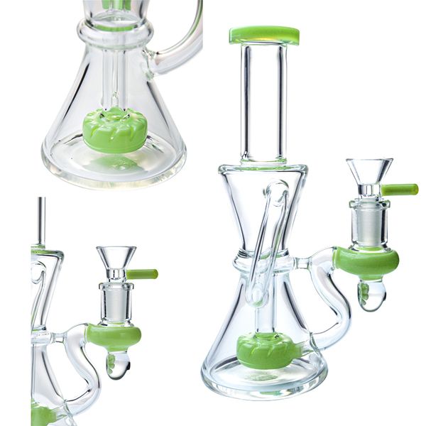 Glasbongs, Duschköpfe für das Rauchen, Mini-Wasserpfeifen, kleine Recycler, Dab-Ölplattformen, Klein-Wasserpfeifen, Heady Glass XL-2062