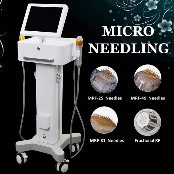

high end microneedle fractional rf machine radio frequency wrinkle removal skin tightening collagen induction thermage skin renewal needling