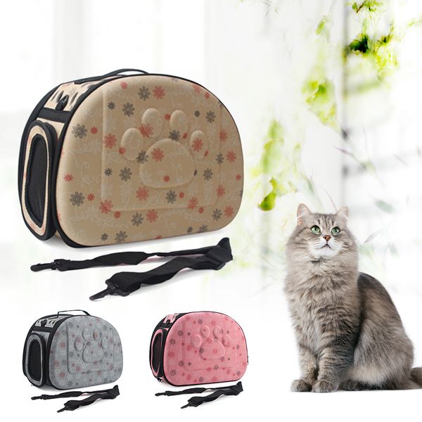 

new 2019 novelty print style pet bag pet dog cat portable plastic travel carrier tote cage bag crate kennel box holder