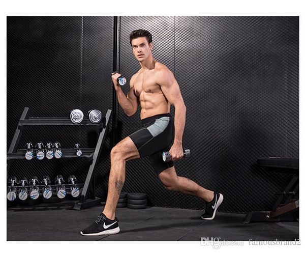 

мужская мода пот fast dry шорты упражнение фитнес бег обучение дизайнера шорты летом с коротким homme брюки, White;black