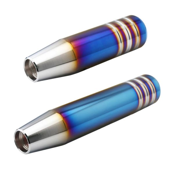 

18cm / 13cm half burnished gear knob made of blue aluminum alloy