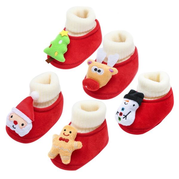 

baby shoes christmas cotton winter warm toddler shoes first walkers 0-18m