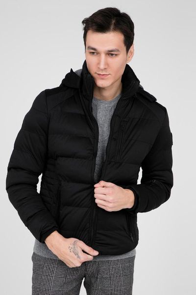 

ncs jeans men 's coat 4787, Black;brown