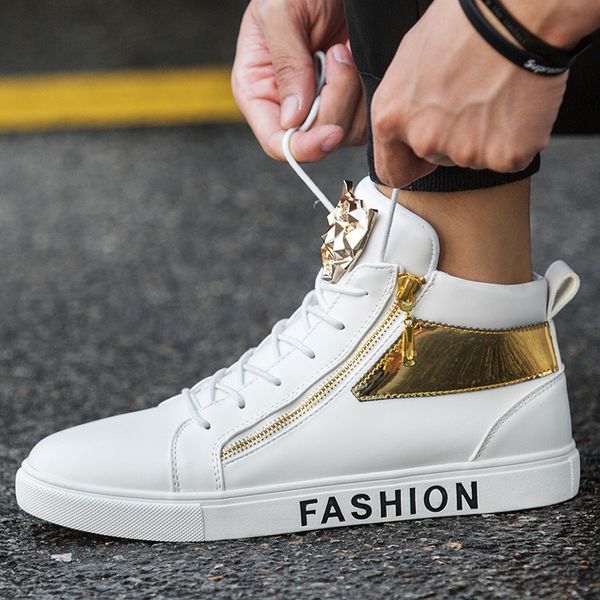 

spring style white shoes, leisure shoes, high-rise, korean version of students'fashionable small white, Black