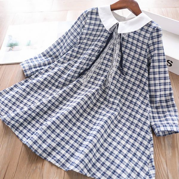 

2020 spring ribbon plaid dress girls dress childrenswear wholesale, Red;yellow