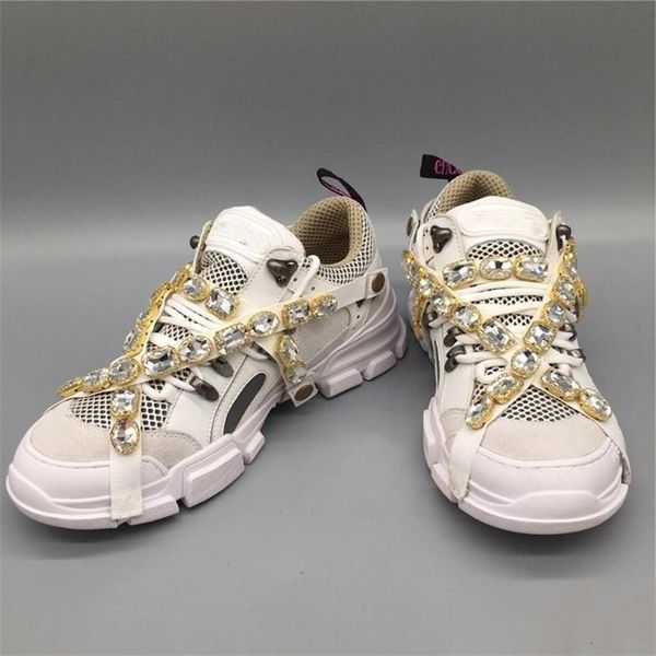 

2019 authentic flashtrek sneaker with removable crystals casual shoes mountain climbing lace-up hiking boots athletic sneakers size 35-45, Black