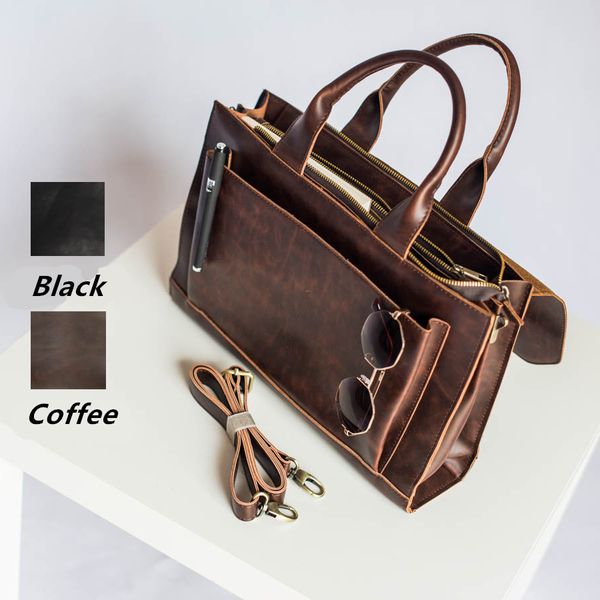 

dress cool fashion business briefcase literary vintage women handbag multifunction 13" lapshoulder bag