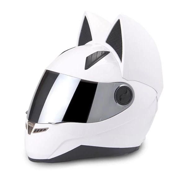 

nitrinos motorcycle helmet men women personality moto helmet capacete de moto white full face racing helmets casco
