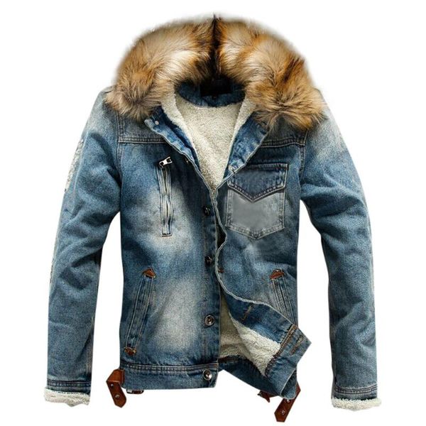 

2020 men's jackets autumn winter denim pocket button rinsing flick denim hooded jacket coats casual mens outwear blouse new, Black;brown