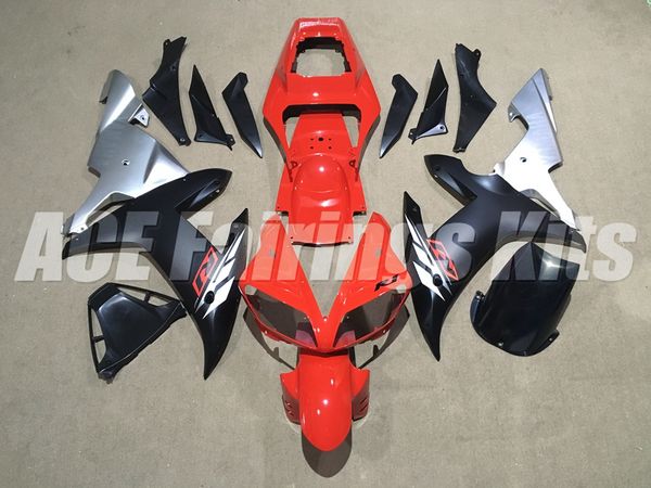 

3gifts новые полные обтекатели из абс, пригодные для обтекателя yamaha yzf r1 2002 2003 yzfr1 02 03 yzf1000 yzf-r1 красивый красный черный с